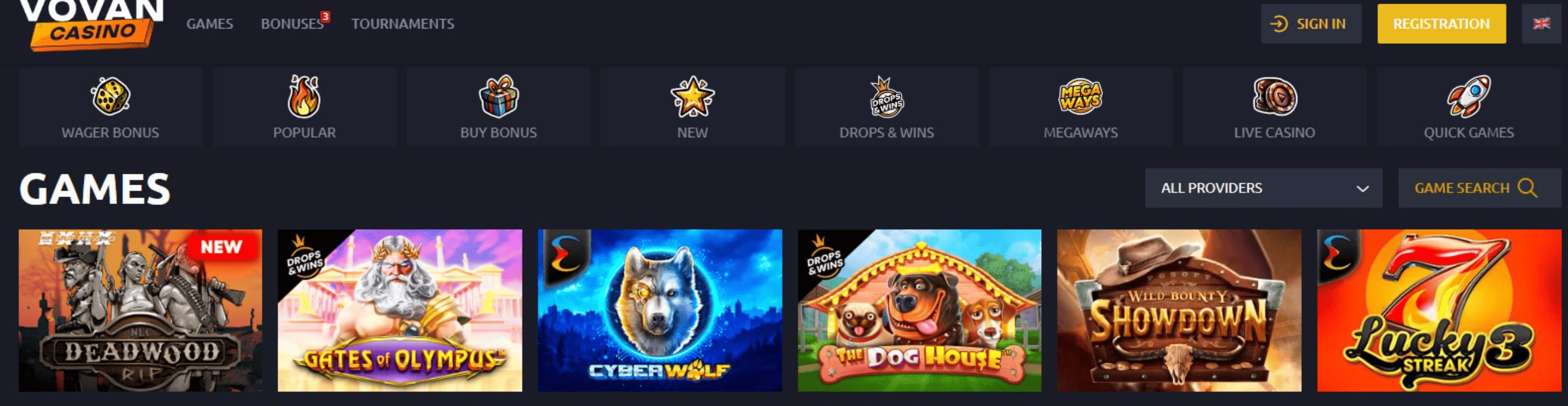 Обзор казино Vovan